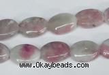 CTO203 15.5 inches 10*14mm oval pink tourmaline gemstone beads