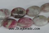 CTO204 15.5 inches 12*16mm oval pink tourmaline gemstone beads