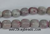 CTO220 15.5 inches 9*11mm nugget pink tourmaline gemstone beads