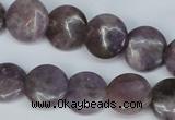 CTO222 15.5 inches 10mm flat round tourmaline gemstone beads