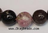 CTO362 15.5 inches 16mm round natural tourmaline gemstone beads