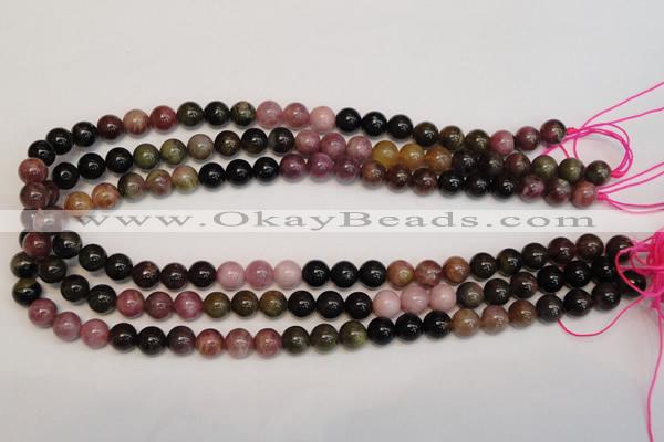 CTO366 15.5 inches 9mm round natural tourmaline gemstone beads