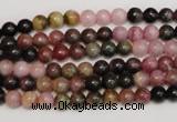 CTO371 15.5 inches 5mm round natural tourmaline gemstone beads