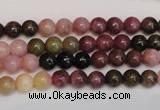 CTO372 15.5 inches 6mm round natural tourmaline gemstone beads