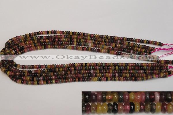 CTO375 15.5 inches 2*5mm rondelle natural tourmaline gemstone beads