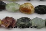 CTO384 15.5 inches 12*16mm – 16*25mm faceted nuggets tourmaline beads