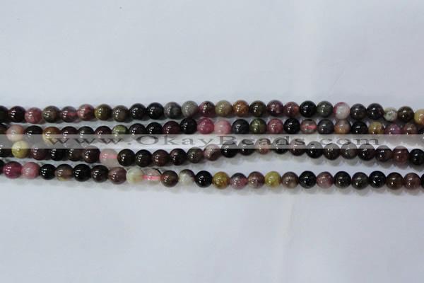 CTO453 15.5 inches 6mm round natural tourmaline gemstone beads