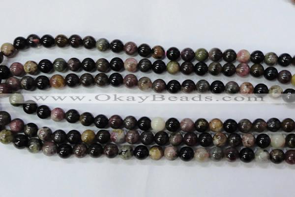 CTO454 15.5 inches 8mm round natural tourmaline gemstone beads