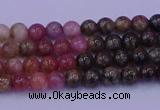 CTO621 15.5 inches 5mm round tourmaline gemstone beads wholesale