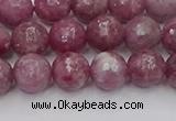 CTO658 15.5 inches 8mm faceted round Chinese tourmaline beads