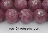 CTO661 15.5 inches 14mm faceted round Chinese tourmaline beads