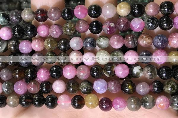 CTO687 15.5 inches 6mm round tourmaline beads wholesale