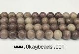 CTO723 15.5 inches 12mm round Chinese tourmaline beads