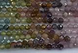 CTO736 15 inches 2.5mm faceted round tourmaline beads