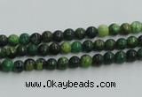 CTP01 15.5 inches 4mm round yellow green pine gemstone beads wholesale