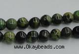 CTP03 15.5 inches 8mm round yellow green pine gemstone beads wholesale