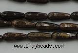 CTR05 15.5 inches 6*16mm faceted teardrop bronzite gemstone beads