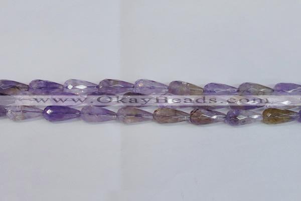 CTR300 15.5 inches 12*25mm faceted teardrop natural ametrine beads