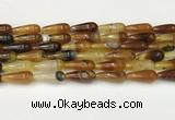 CTR401 15.5 inches 8*20mm teardrop agate beads wholesale