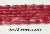 CTR403 15.5 inches 8*20mm teardrop agate beads wholesale