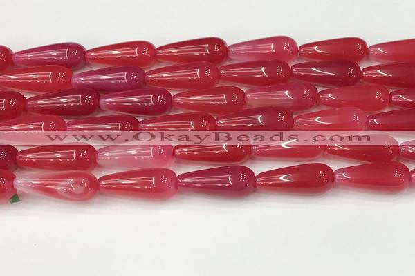 CTR403 15.5 inches 8*20mm teardrop agate beads wholesale