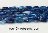 CTR405 15.5 inches 8*20mm teardrop agate beads wholesale