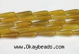 CTR415 15.5 inches 10*30mm teardrop agate beads wholesale