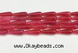 CTR419 15.5 inches 10*30mm teardrop agate beads wholesale