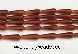 CTR422 15.5 inches 10*30mm teardrop agate beads wholesale