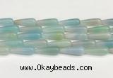 CTR424 15.5 inches 10*30mm teardrop agate beads wholesale