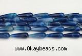 CTR427 15.5 inches 10*30mm teardrop agate beads wholesale