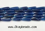 CTR428 15.5 inches 10*30mm teardrop agate beads wholesale