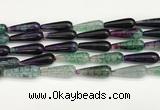 CTR430 15.5 inches 10*30mm teardrop agate beads wholesale