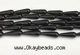 CTR435 15.5 inches 10*30mm teardrop agate beads wholesale