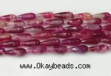 CTR440 15.5 inches 8*20mm faceted teardrop agate beads wholesale