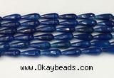 CTR442 15.5 inches 8*20mm faceted teardrop agate beads wholesale