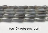 CTR450 15.5 inches 10*30mm faceted teardrop agate beads wholesale