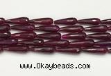 CTR453 15.5 inches 10*30mm faceted teardrop agate beads wholesale