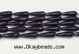 CTR454 15.5 inches 10*30mm faceted teardrop agate beads wholesale