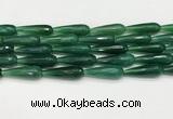 CTR461 15.5 inches 10*30mm faceted teardrop agate beads wholesale