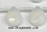 CTR704 Top drilled 12*16mm faceted briolette opalite beads wholesale