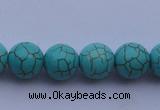 CTU09 15.5 inches 20mm round blue turquoise strand beads Wholesale