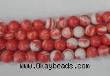 CTU1001 15.5 inches 6mm round synthetic turquoise beads wholesale