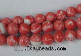 CTU1002 15.5 inches 8mm round synthetic turquoise beads wholesale