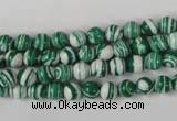 CTU1126 15.5 inches 6mm round synthetic turquoise beads wholesale