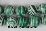 CTU1130 15.5 inches 14mm round synthetic turquoise beads wholesale