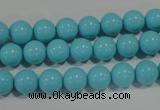 CTU1213 15.5 inches 10mm round synthetic turquoise beads