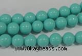 CTU1383 15.5 inches 8mm round synthetic turquoise beads