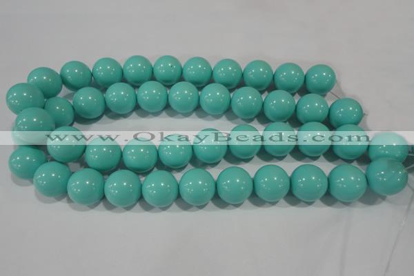 CTU1389 15.5 inches 20mm round synthetic turquoise beads