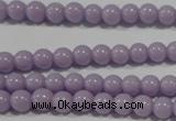 CTU1400 15.5 inches 3mm round synthetic turquoise beads